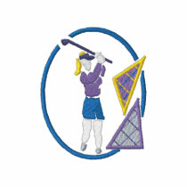 Female Golf Swing embroidered shirts by ZazzleEmbroidery Female Golf Swing embroidered shirts