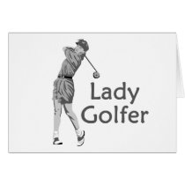 Female Golfer cards
