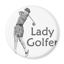 Female Golfer magnets by shopaholicchick Female Golfer magnets