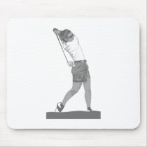 Female Golfer mousepads