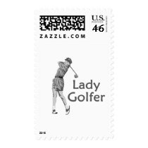 Female Golfer postage by shopaholicchick Female Golfer postage