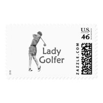 Female Golfer postage by shopaholicchick Female Golfer postage