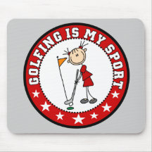 Female Golfing My Sport Mousepad