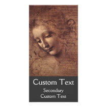 Female Head Photo Card Template