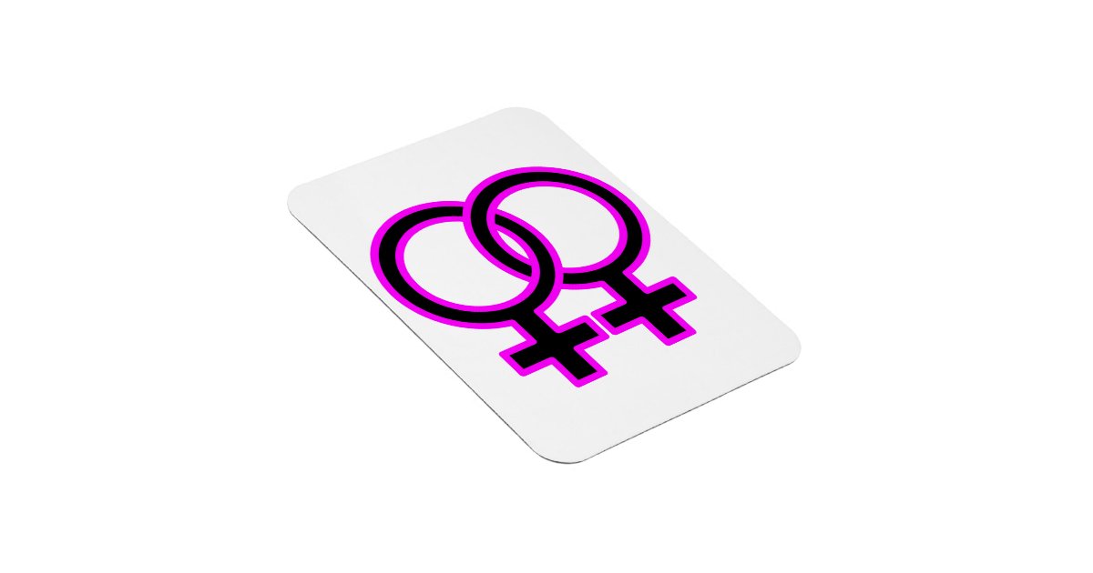 Female Homosexual Symbol Rectangular Photo Magnet Zazzle