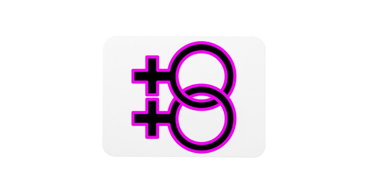 Female Homosexual Symbol Rectangular Photo Magnet Zazzle