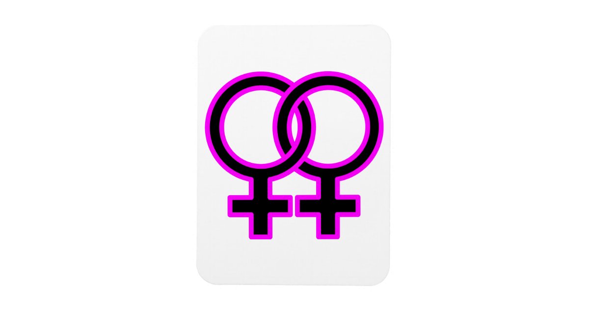 Female Homosexual Symbol Rectangular Photo Magnet Zazzle