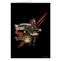Female Hunter with Switch Axe, Rathalos Armor Card