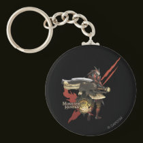 Female Hunter with Switch Axe, Rathalos Armor keychains