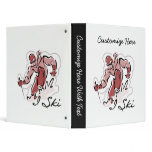 Female I Ski T shirts and Gifts binders