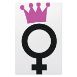 female icon customized stationery