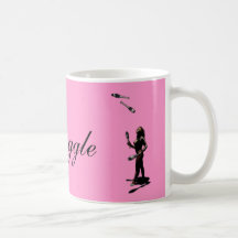 Female juggler coffee mug