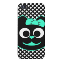 Female Kitty Cat green iPhone 5 Case