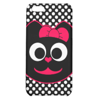 Female Kitty Cat Pink iPhone 5C Cases