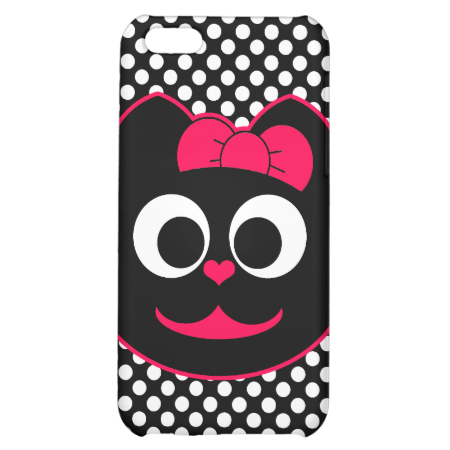 Female Kitty Cat Pink iPhone 5C Cases
