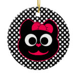 Female Kitty Cat Pink Christmas Ornaments