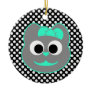 Female Kitty Green - Gray Christmas Tree Ornament
