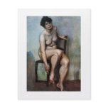 Female nude beautiful painting by Lovis Corinth Custom Flyer