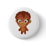 Female Orangutan - My Conservation Park Pinback Buttons