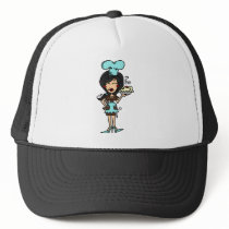 Female Pastry Chef - Black Hair T-shirts and Gifts hats
