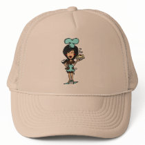 Female Pastry Chef - Black Hair T-shirts and Gifts hats
