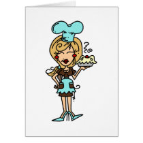 Female Pastry Chef - Blond T-shirts and Gifts cards