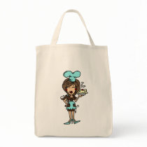 Female Pastry Chef - Brunette T-shirts and Gifts bags