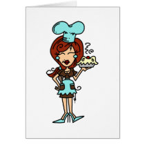 Female Pastry Chef - Red Hair T-shirts and Gifts cards