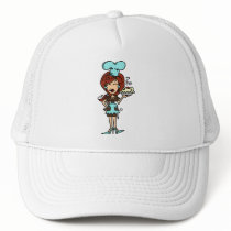 Female Pastry Chef - Red Hair T-shirts and Gifts hats