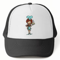 Female Pastry Chef - Red Hair T-shirts and Gifts hats