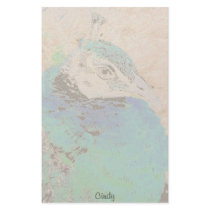 Female Peacock Personalized Stationery
