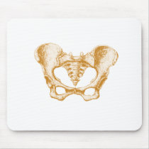 Female Pelvis Sepia Mousepad