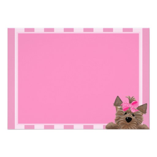 Female Pet  Birthday  Party Invitation