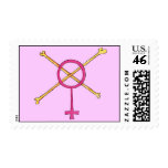 FEMALE PIRATE STAMP