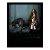 Female portrait # 1 posters
