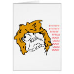 Female Rage Greeting Cards