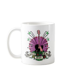 Female Rock n Roll mug