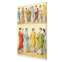 Female Roman Dress Gallery Wrap Canvas
