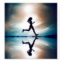 Female runner print