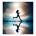 Female runner poster