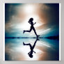 Female runner poster