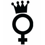 female sign with crown icon t-shirts