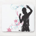 Female silhouette Mousepad