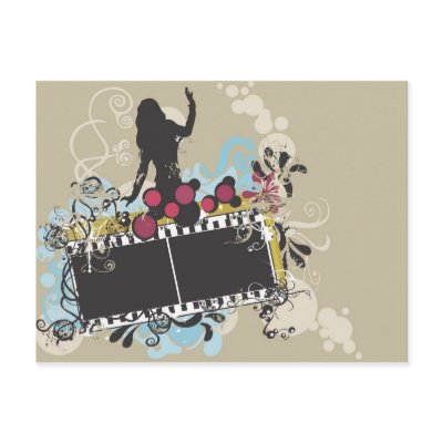 Female silhouette Postcard by coconutpie