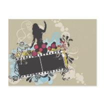Female silhouette Postcard by coconutpie Female silhouette Postcard