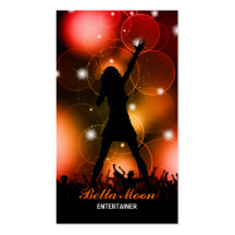 Female Singer Business Card