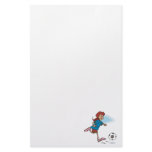 Female Soccer Player Stationery Paper