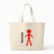 Female Stick Figure Bag