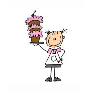 Female Stick Figure Baker Tshirts and Gifts shirt