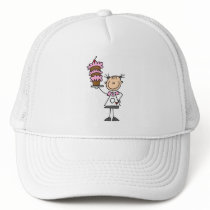 Female Stick Figure Baker Tshirts and Gifts Hats